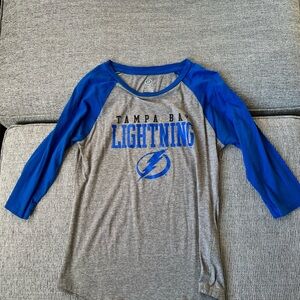 Tampa Bay Lightning NHL Women’s 3/4 Sleeve Top Official Licensed Product